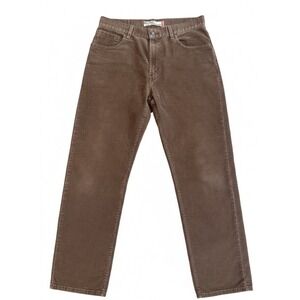 Levi's 559 Mens Corduroy Pants Size 34x34 Brown Relaxed Straight 5-Pocket Y2K